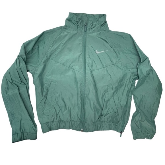 Nike Other - Nike Girls Teal Windbreaker Jacket w/ Mesh Lining & Back Swoosh – Youth M